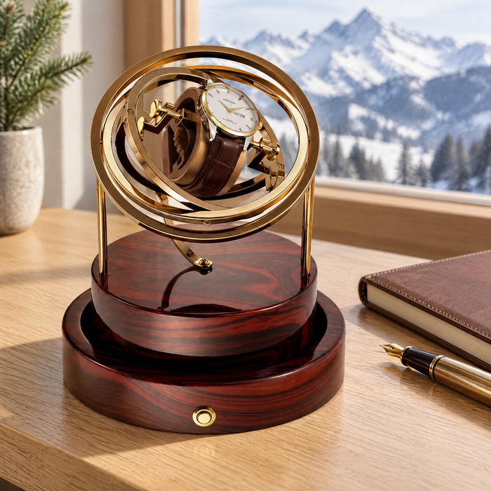 Remontoir 1 montre Tourbillon Bois